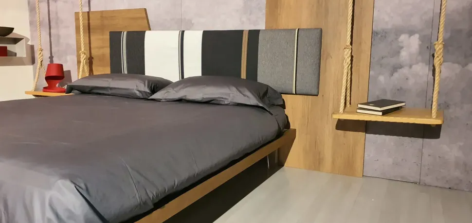 Letto matrimoniale con giroletto Diagonal Tomasella a prezzo scontato