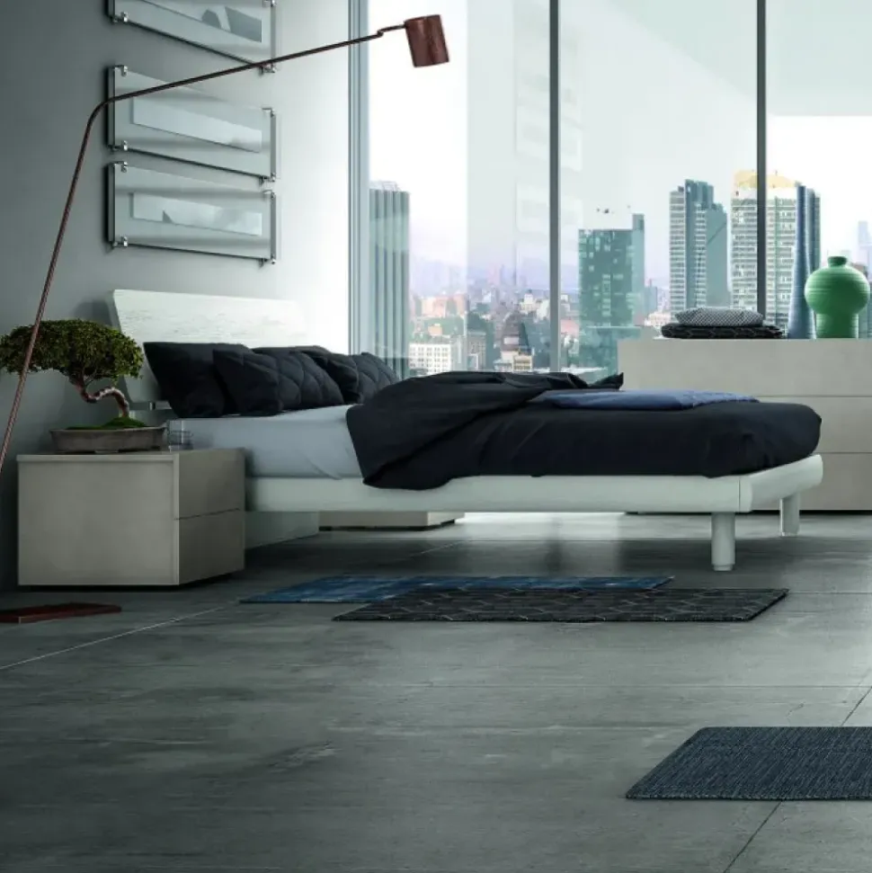 Letto matrimoniale con giroletto Vela Santalucia a prezzo ribassato