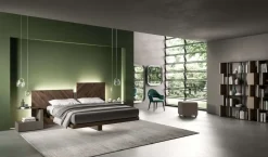 Letto matrimoniale con giroletto Nazarè Ozzio a prezzo scontato