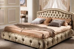 Letto matrimoniale con giroletto Letto velluto 180x200 o 160x200 principato di monaco Md work a prezzo scontato