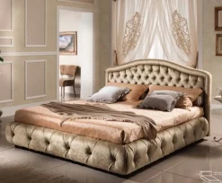 Letto matrimoniale con giroletto Letto velluto 180x200 o 160x200 principato di monaco  Md work a prezzo scontato
