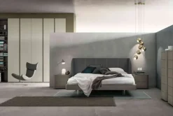 Letto matrimoniale con piedini Scirocco Santalucia a prezzo scontato