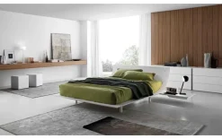 Letto matrimoniale con piedini Aqua Presotto a prezzo ribassato