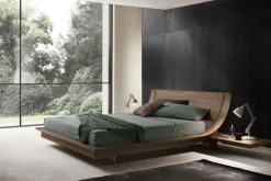 Letto matrimoniale con piedini Aqua Presotto a prezzo ribassato