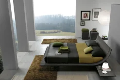 Letto matrimoniale con piedini Aqua Presotto a prezzo ribassato