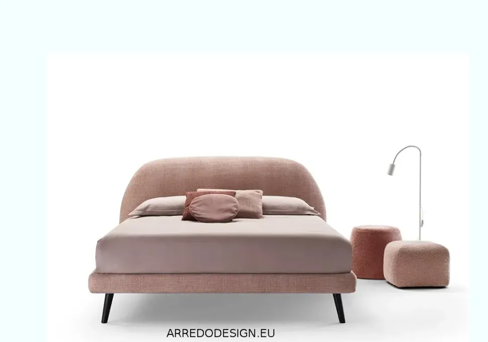 Letto matrimoniale con piedini Calipso Rosini a prezzo ribassato