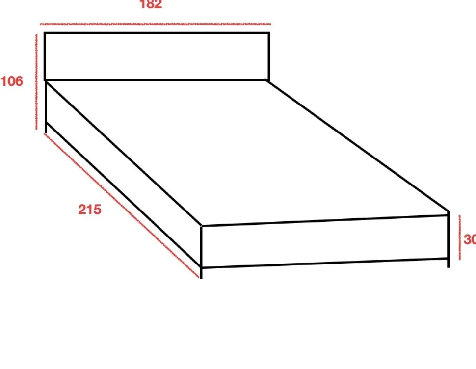 Letto matrimoniale design Zelos Artigianale a prezzo scontato