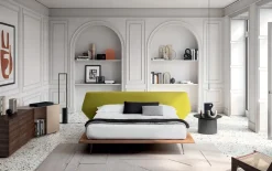 Letto matrimoniale design Taipei wood Felis a prezzo ribassato