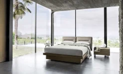 Letto matrimoniale design Milo  Sangiacomo a prezzo scontato