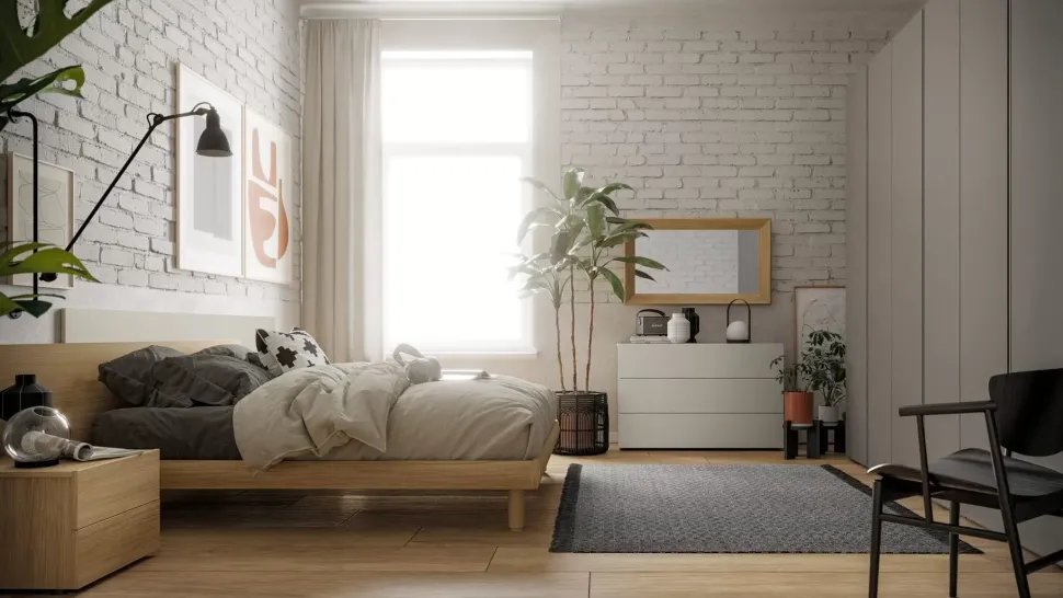 Letto matrimoniale design Dama Santalucia a prezzo ribassato