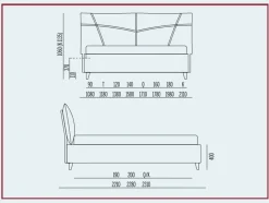 Letto matrimoniale design So casual Noctis a prezzo ribassato
