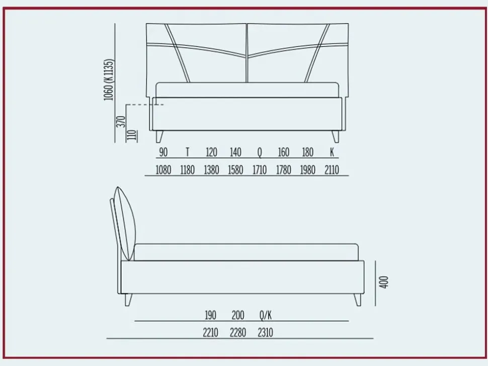 Letto matrimoniale design So casual Noctis a prezzo ribassato