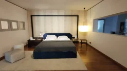 Letto matrimoniale design New york box Saba a prezzo scontato