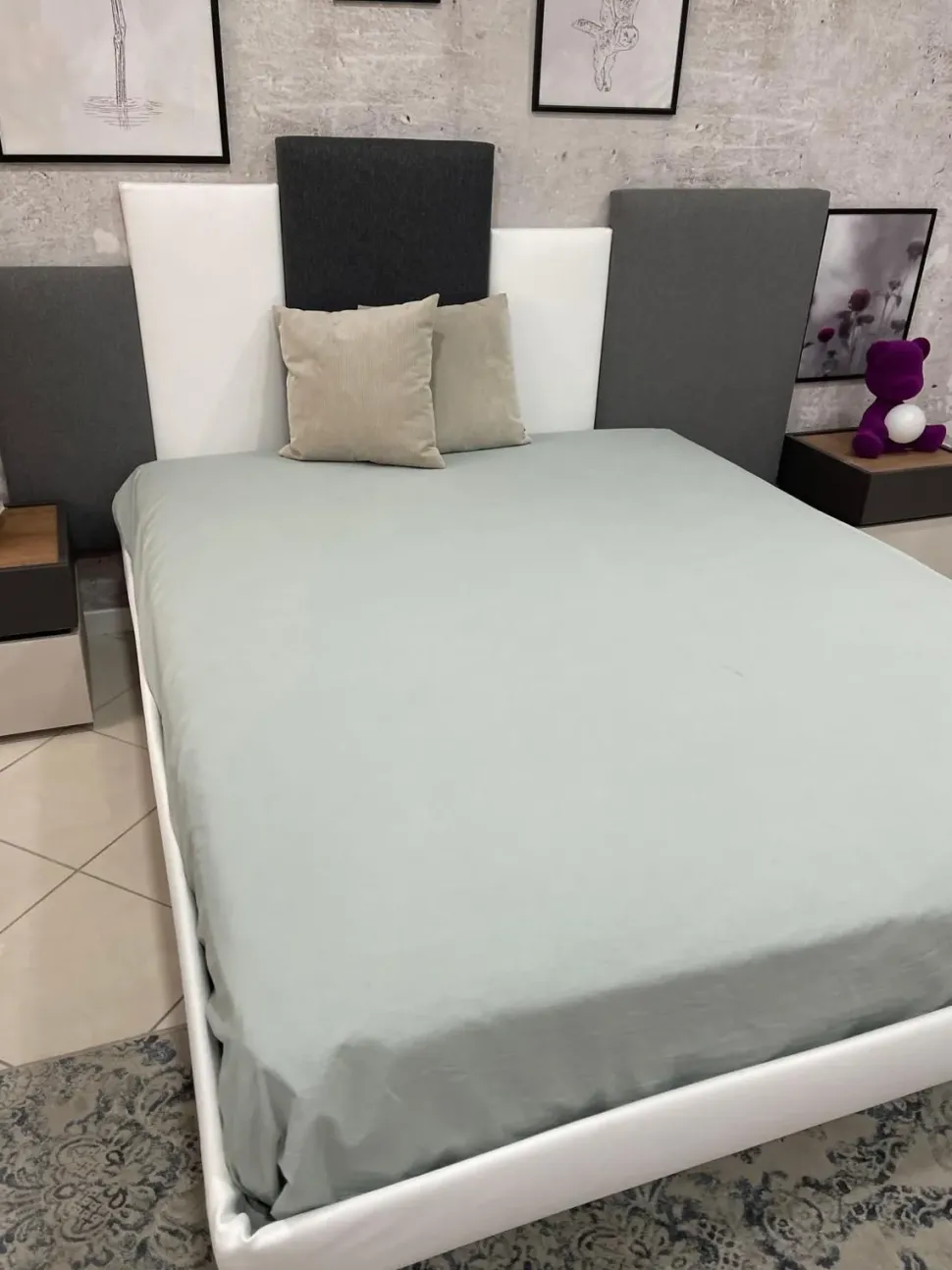Letto matrimoniale design Skyline Tomasella a prezzo scontato