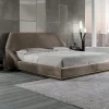 Letto matrimoniale design Letto luxury pelle vellutata maxi 200x200 Md work a prezzo scontato