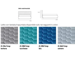 Letto matrimoniale Febo Salvetti con un ribasso del 37%