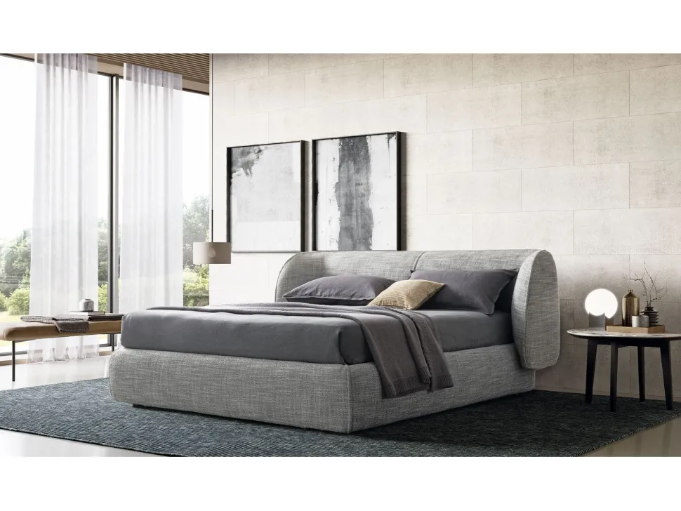 Letto matrimoniale Inemuri con contenitore a prezzo scontato! Dall'Agnese.