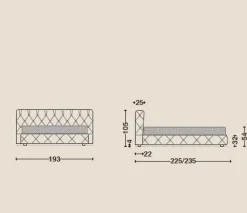 Letto matrimoniale Letto luxury mod italia Md work con uno sconto IMPERDIBILE