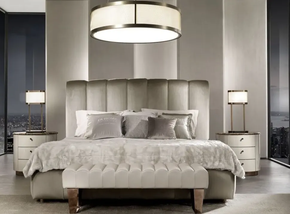 Letto matrimoniale Letto modello principato diversi rivestimenti Md work con un ribasso IMPERDIBILE