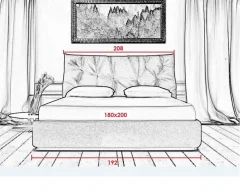 Letto matrimoniale Letto maxi velluto pronta consegna Md work con uno sconto IMPERDIBILE