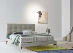 Letto matrimoniale Max capitonne basso Twils con un ribasso IMPERDIBILE