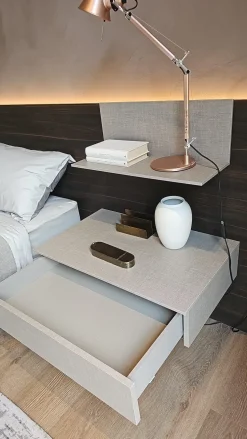 Letto matrimoniale moderno Side Adok a prezzo scontato