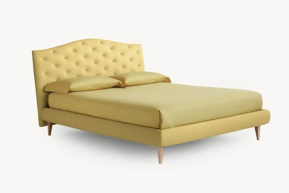 Letto matrimoniale moderno Lyle capitonnè Noctis a prezzo scontato