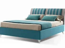 Letto matrimoniale moderno Carolina 3 tessuti Stilfar a prezzo scontato