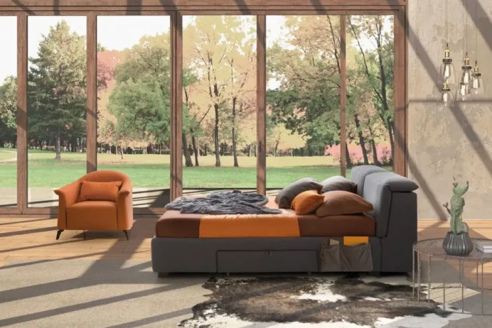 Letto matrimoniale moderno Apollo Le comfort a prezzo ribassato