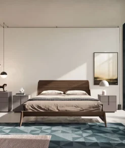 Letto matrimoniale moderno * miranda Orme a prezzo ribassato