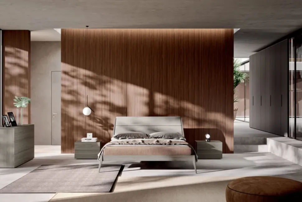 Letto matrimoniale moderno * miranda Orme a prezzo ribassato