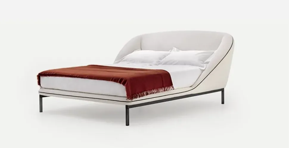 Letto matrimoniale moderno Domenica Pianca a prezzo scontato