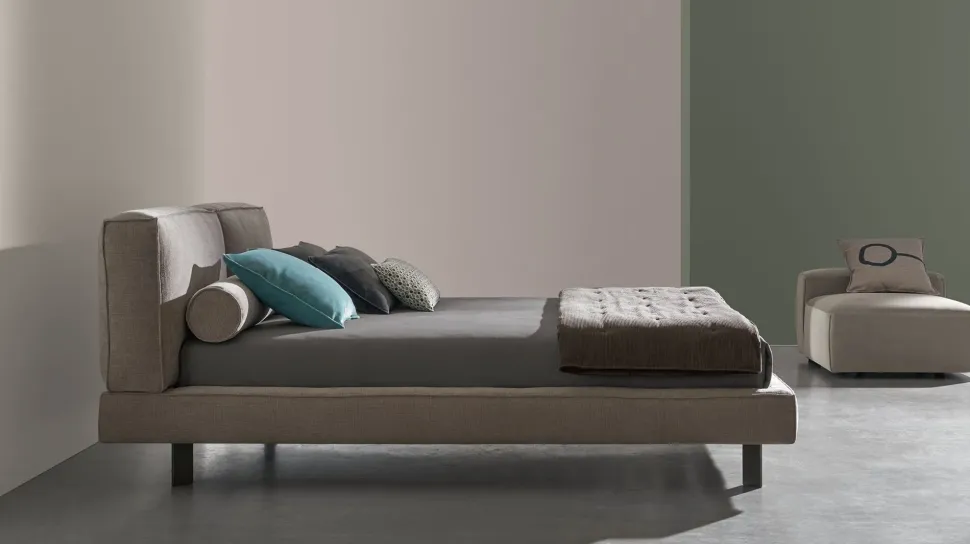 Letto matrimoniale moderno Academy piuma Twils a prezzo ribassato