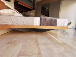 Letto matrimoniale moderno Wall system Mobilgam a prezzo ribassato