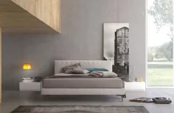 Letto matrimoniale moderno Ecru' Md work a prezzo scontato