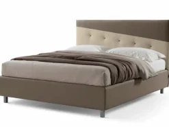 Letto matrimoniale moderno Brenda ecopelle Stilfar a prezzo ribassato