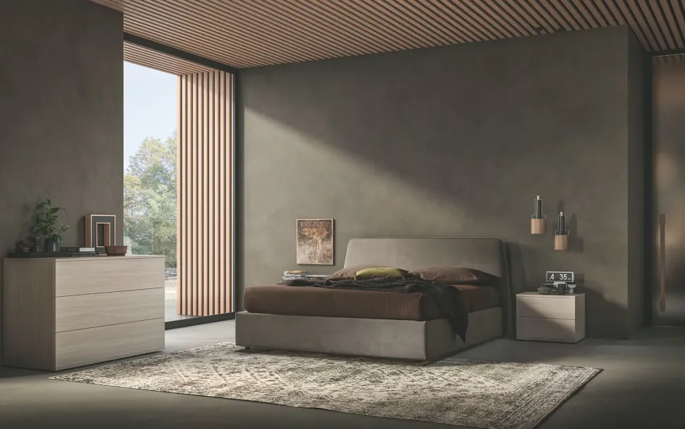 Letto matrimoniale moderno Easy Zg mobili a prezzo scontato