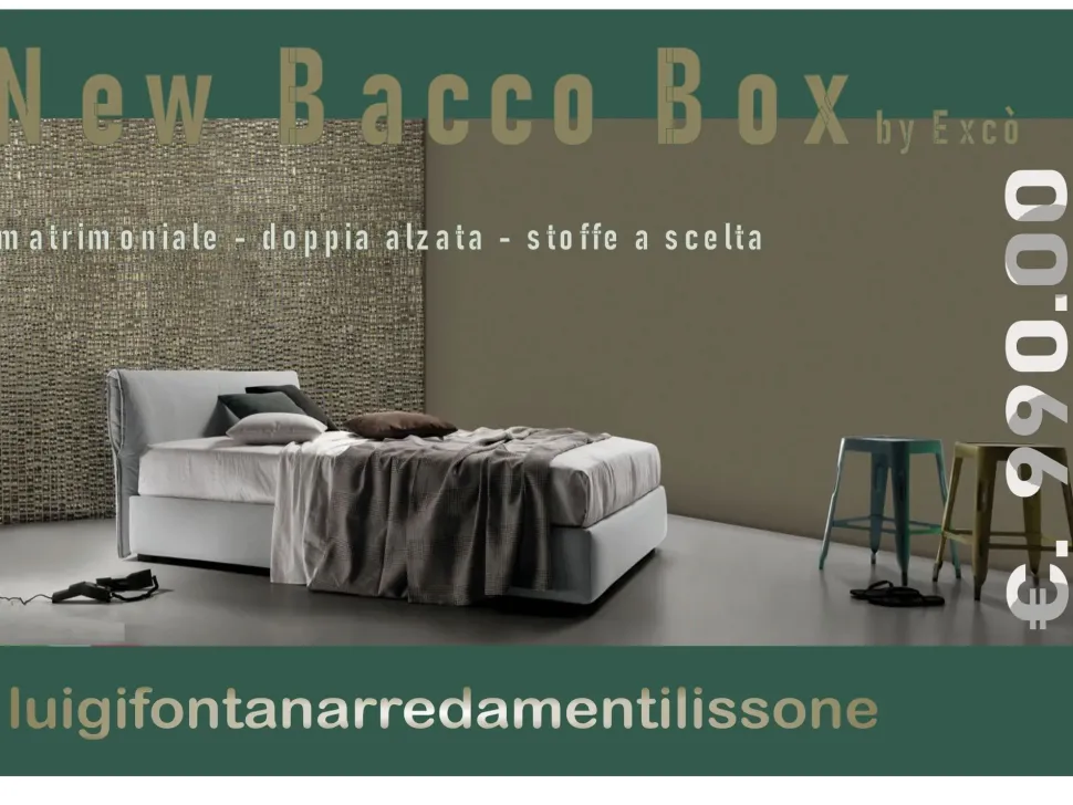 Letto matrimoniale New bacco Excò con un ribasso IMPERDIBILE