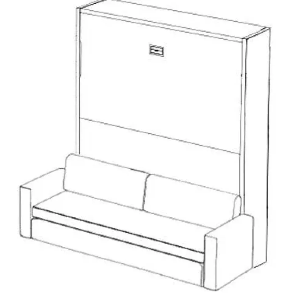 Letto moderno a scomparsa Letto a scomparsa matrimoniale con divano contenitore mec Artigianale a prezzo ribassato