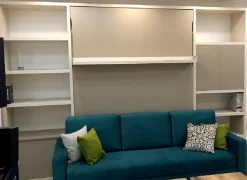 Letto moderno a scomparsa Letto a scomparsa a roma divano petrolio Artigianale a prezzo ribassato