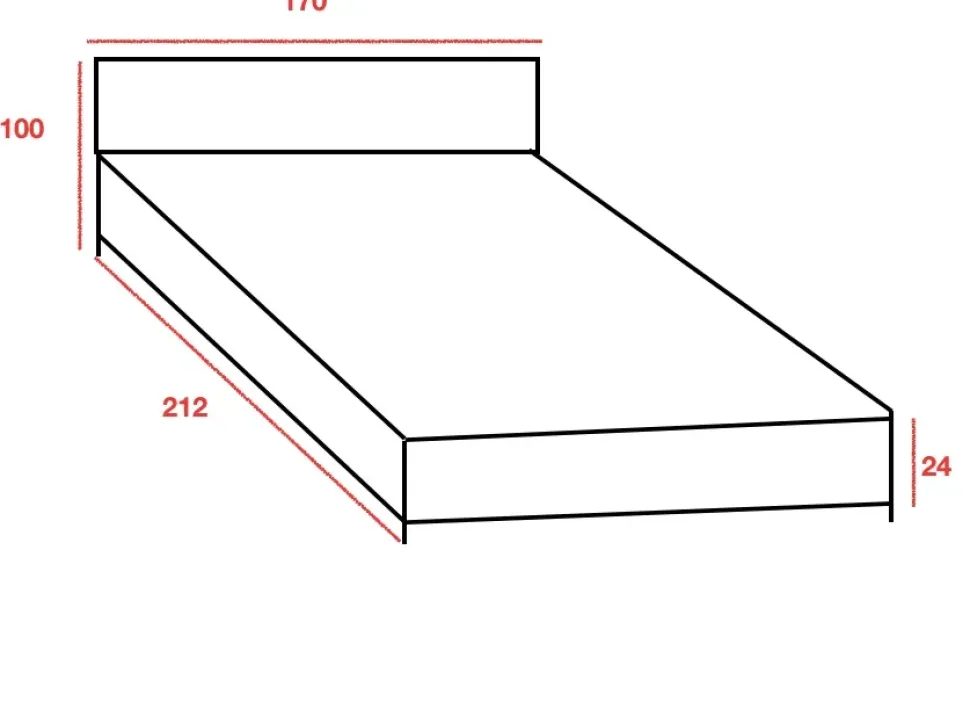 Letto moderno con contenitore Pallante Artigianale a prezzo scontato