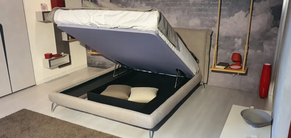 Letto moderno con contenitore Osaka Noctis a prezzo scontato