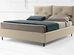 Letto moderno con contenitore Francesca ecopelle Stilfar a prezzo ribassato