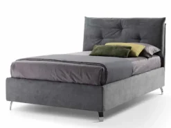 Letto moderno con contenitore Francesca con bottoni Stilfar a prezzo ribassato