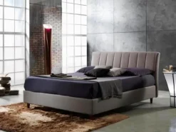 Letto moderno con contenitore Manon Artigianale a prezzo ribassato