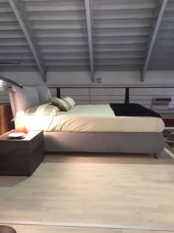 Letto moderno con contenitore Blanca Twils a prezzo scontato