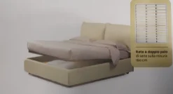Letto moderno con contenitore Melany Collezione esclusiva a prezzo scontato