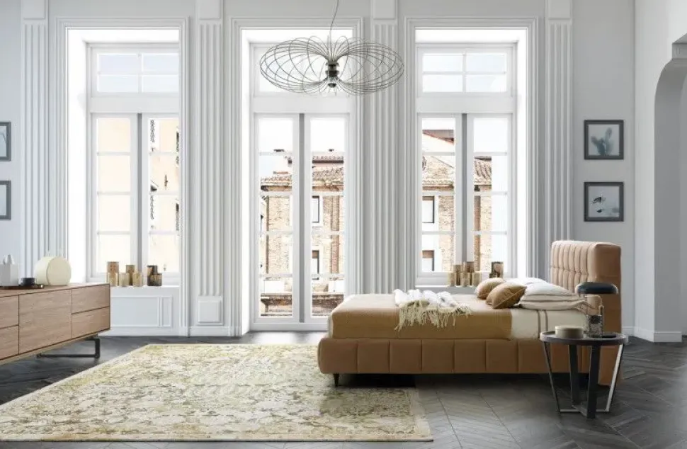 Letto moderno con contenitore Orange Artigianale a prezzo scontato