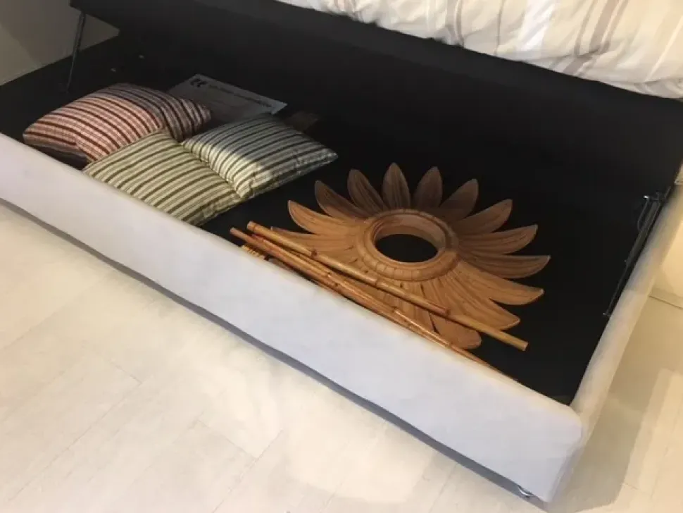 Letto moderno con contenitore Force Oggioni a prezzo scontato