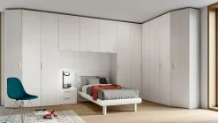 Letto moderno con gambe Teorema Santalucia a prezzo scontato